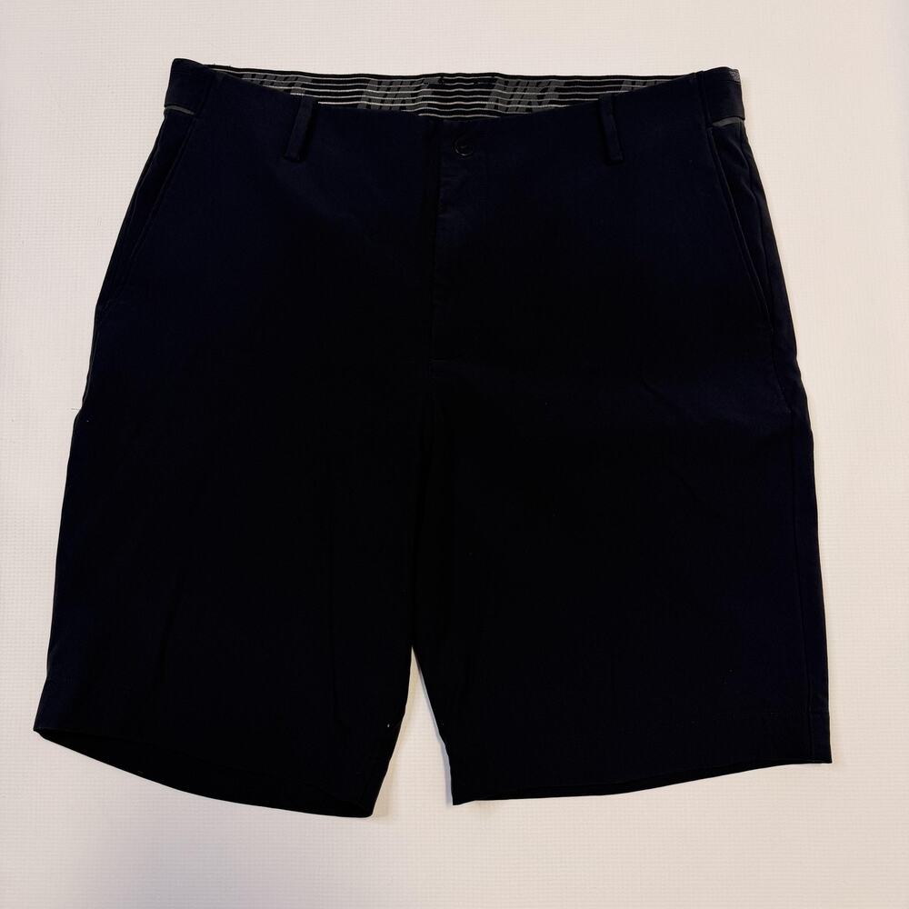Nike Golf Shorts Mens 34 Black Dri-FIT Modern Fit 10 Inch Lightweight Stretch